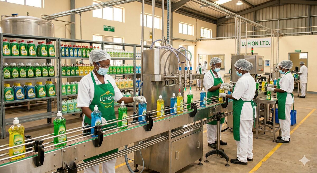 Lufion cleaning products manufacturing facility in Kenya