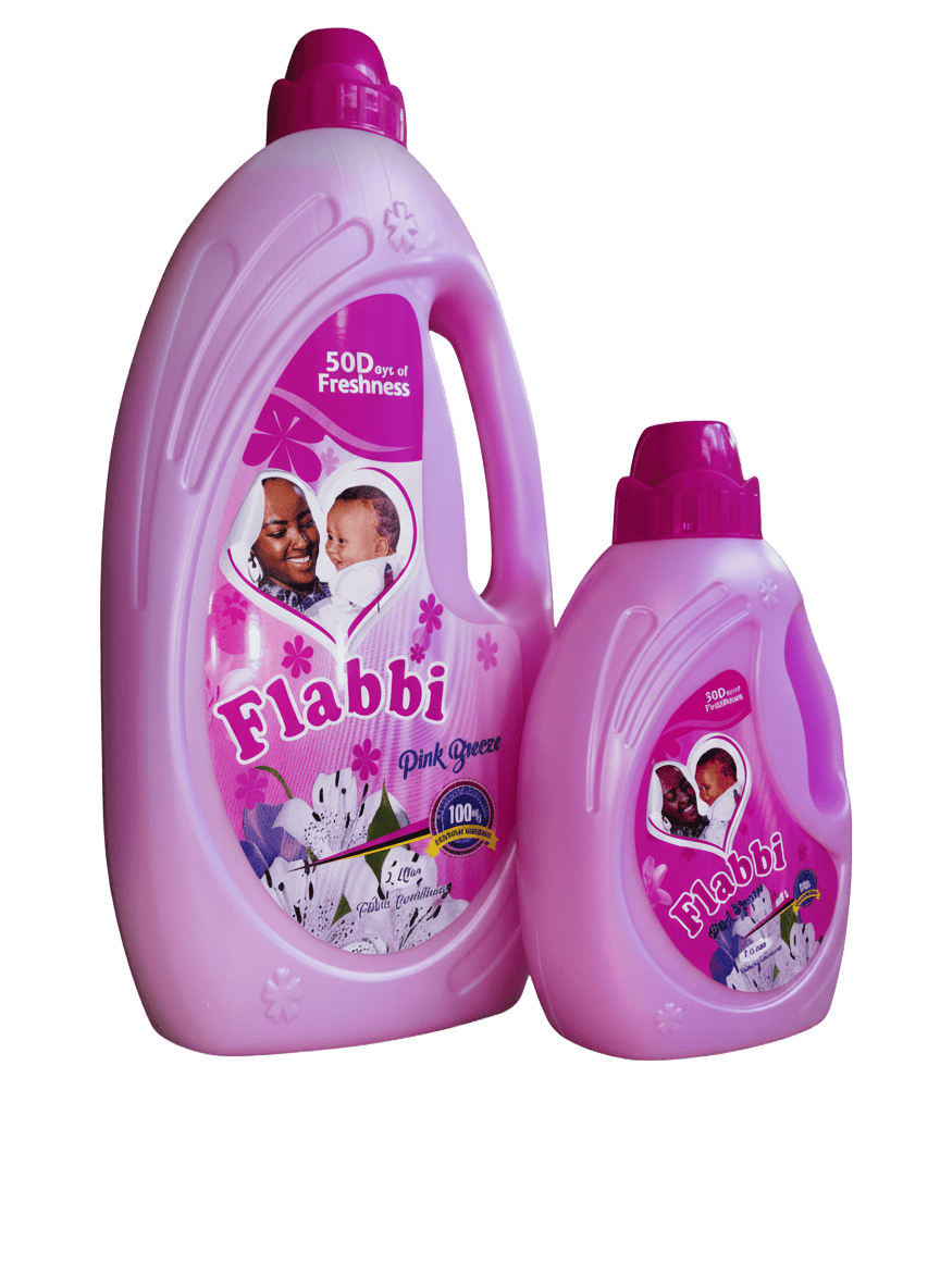 Flabbi Fabric Conditioner - Pink Breeze - 2L and 750ml