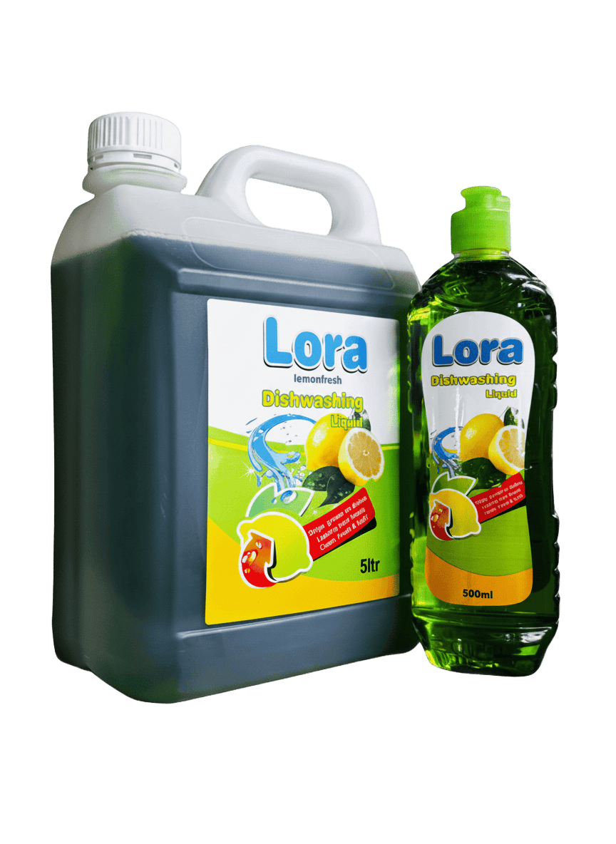Lora Dishwashing Liquid - Bulk and retail sizes